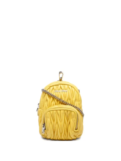 Miu Miu Pre-Owned 2000s Matelasse Chain Backpack
