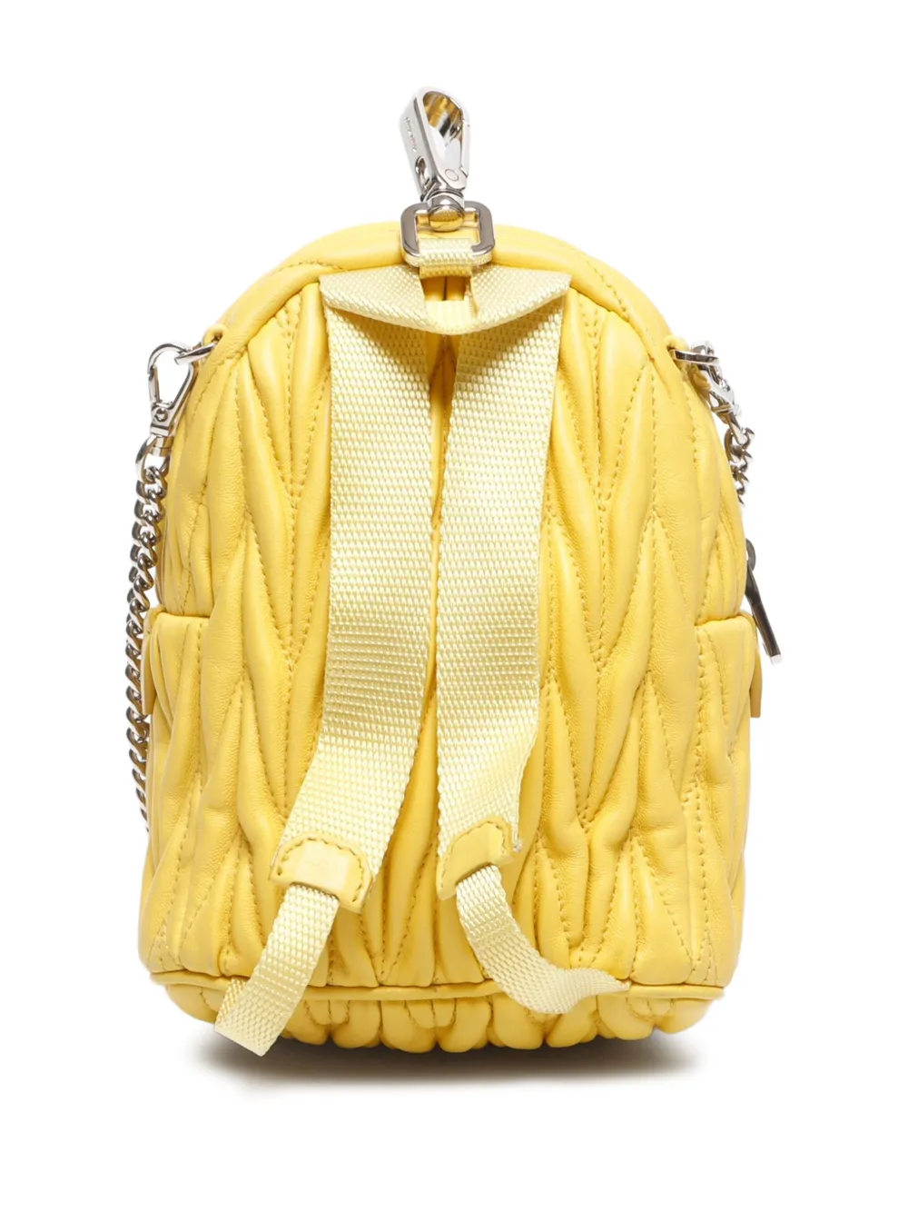 Miu Miu Pre-Owned 2000s Matelasse Chain Backpack | Image 2