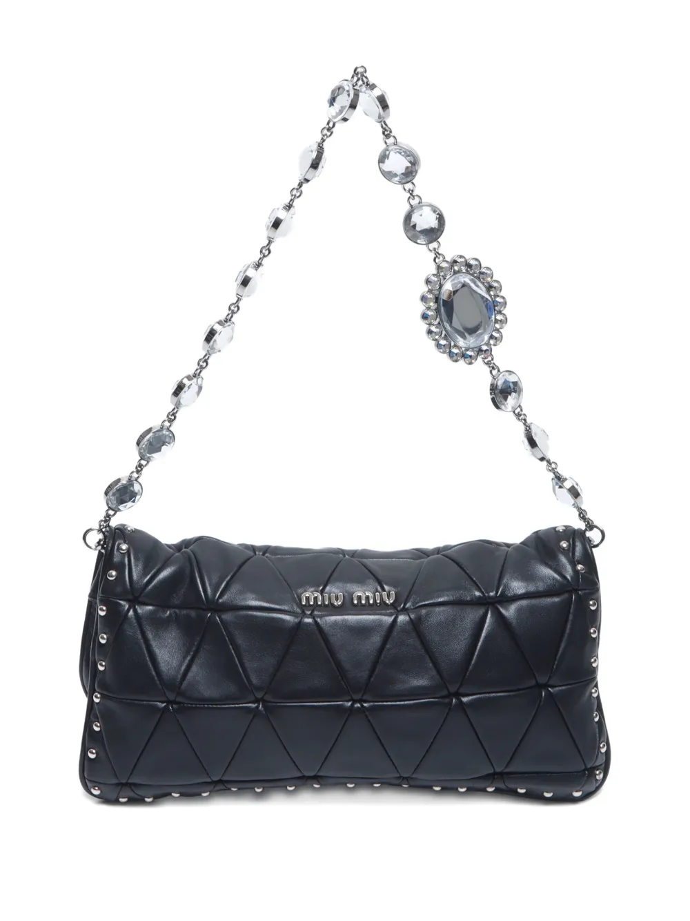 Miu Miu Pre-Owned 2010 crystal-embellished shoulder bag | Image 2