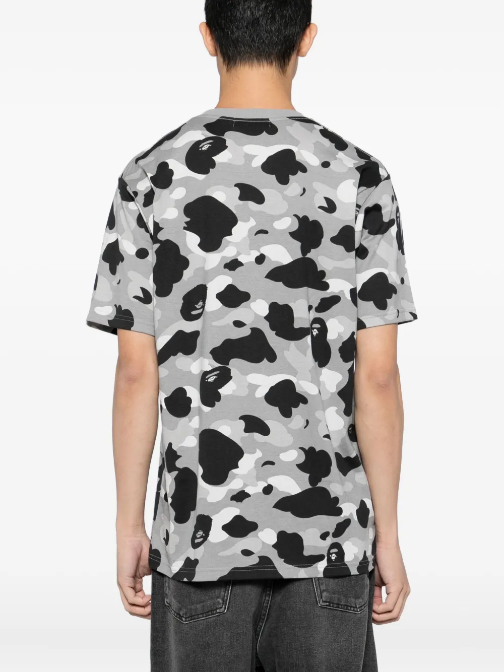 A BATHING APE T-shirt met print Zwart