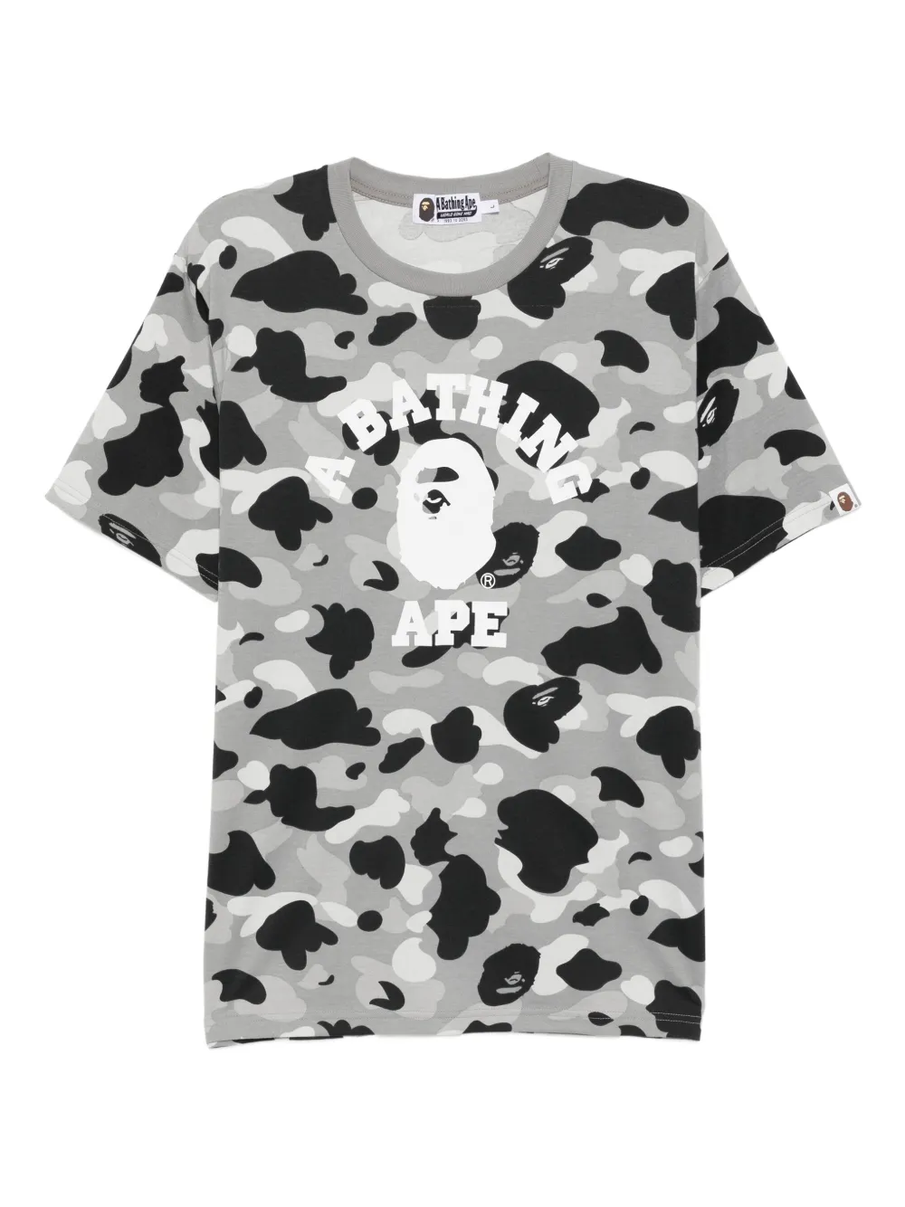 A BATHING APE T-shirt met print Zwart