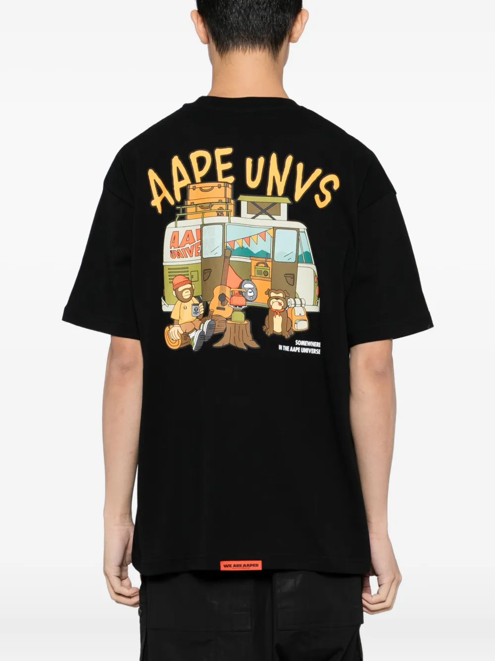 AAPE BY *A BATHING APE Aaper T-shirt Zwart