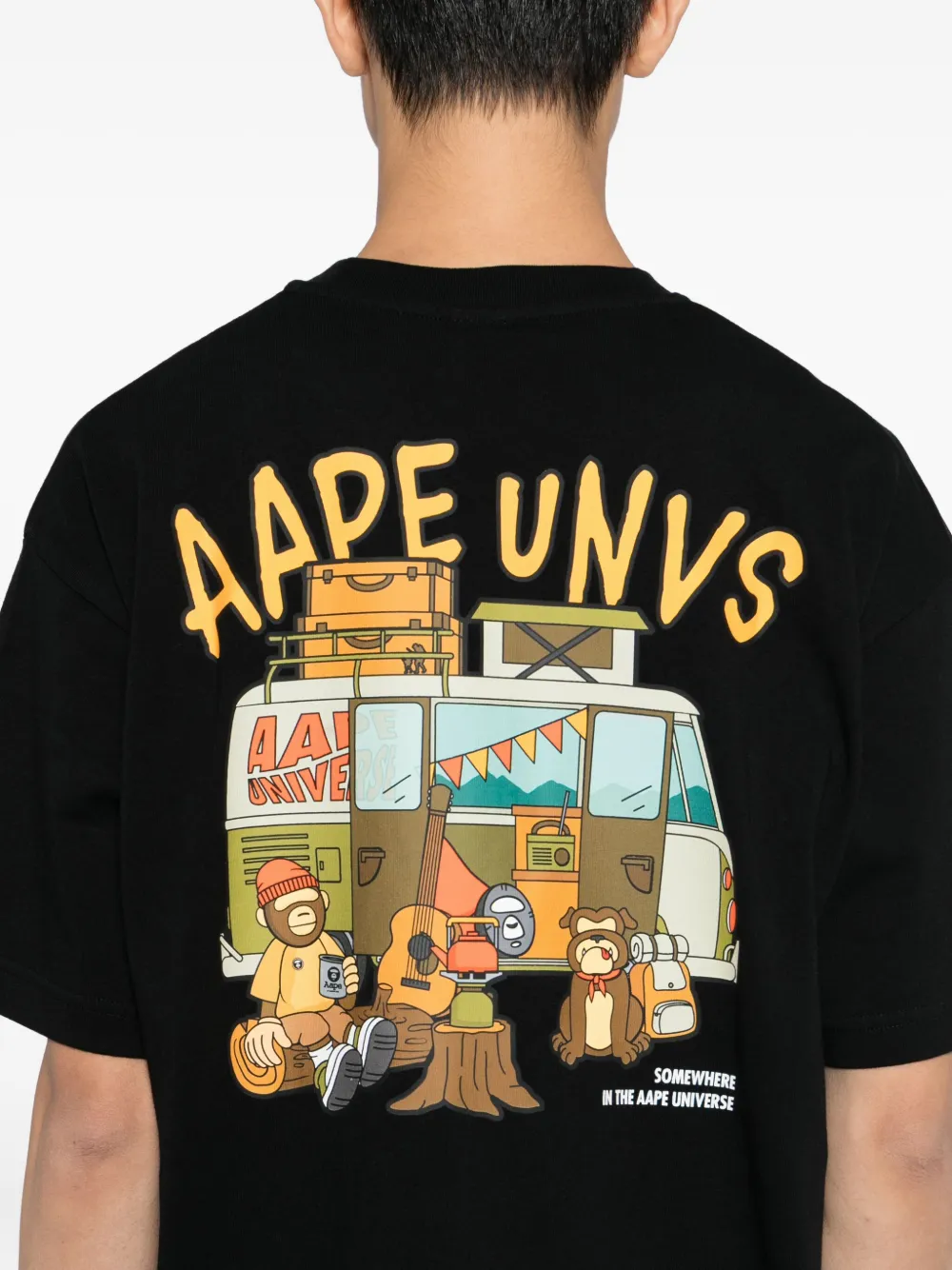 AAPE BY *A BATHING APE Aaper T-shirt Zwart
