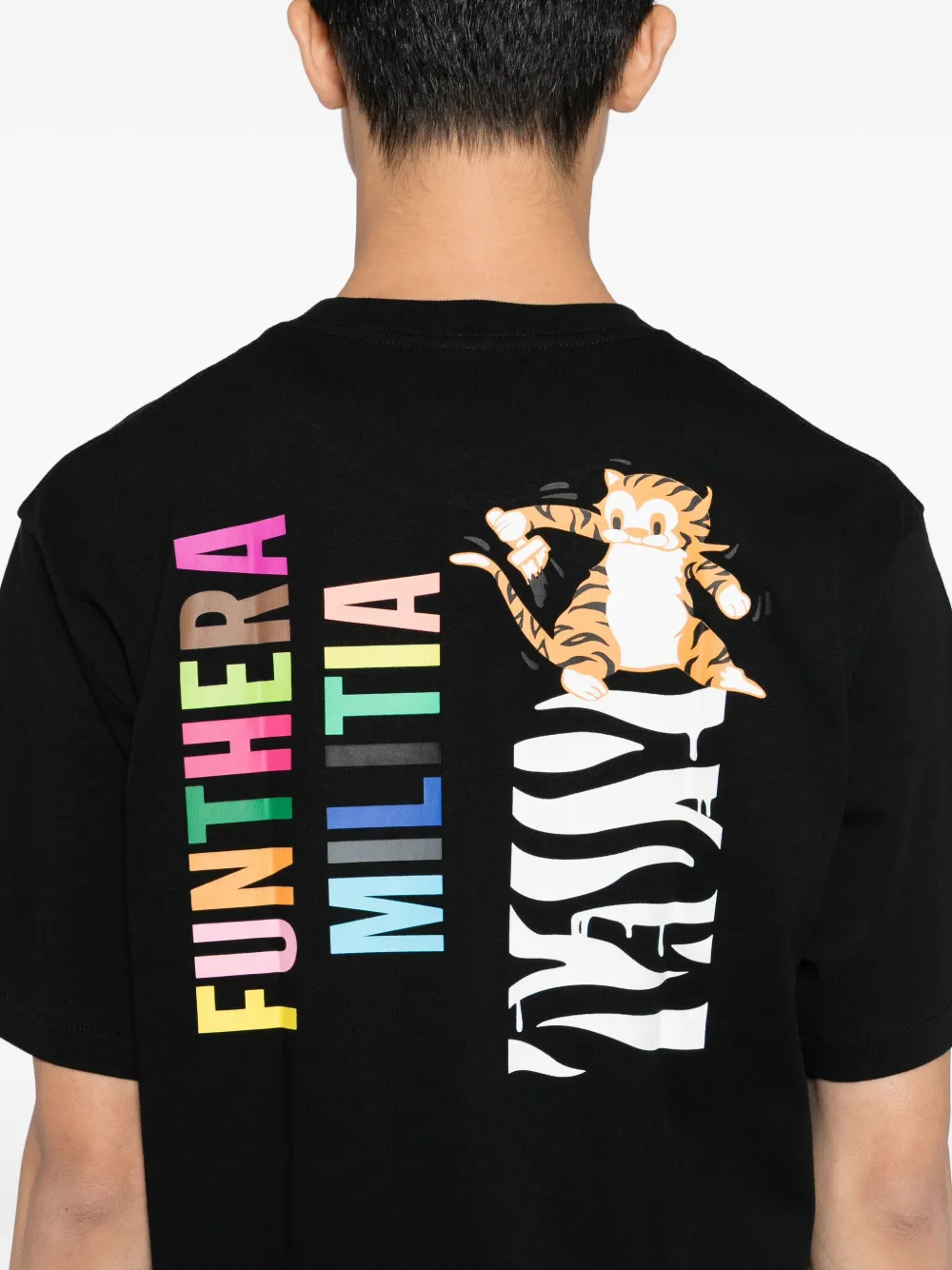 A BATHING APE T-shirt met tijgerprint Zwart