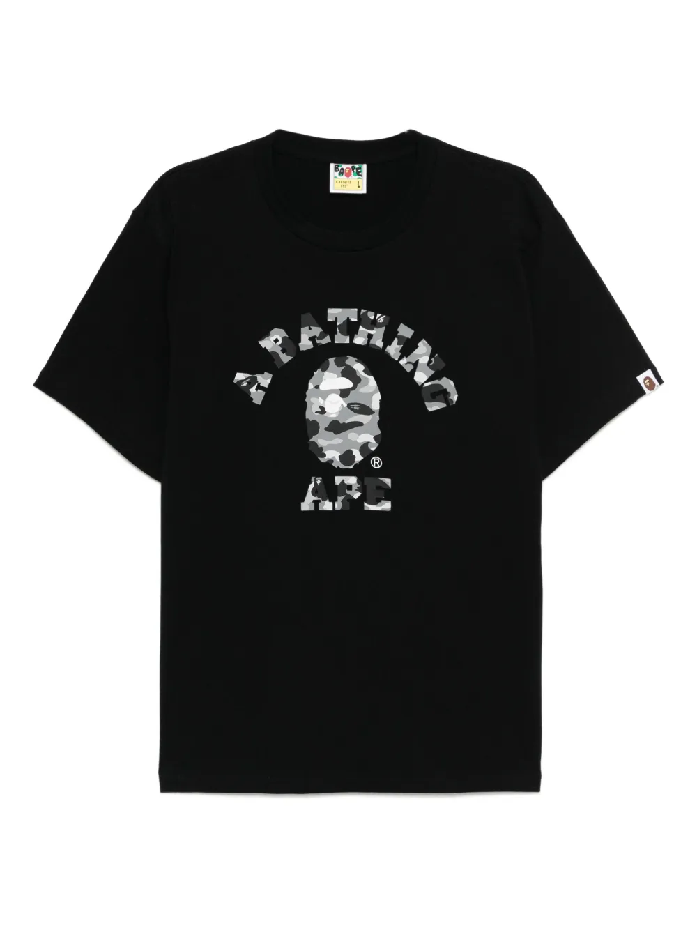 A BATHING APE T-shirt met print Zwart