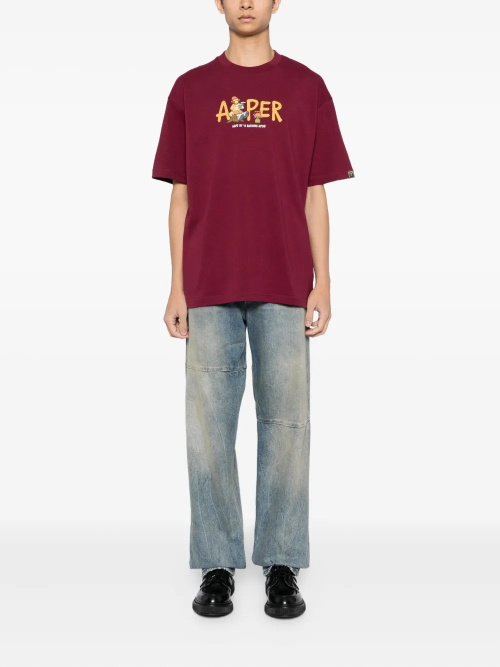 AAPE BY *A BATHING APE Aaper T-shirt Rood