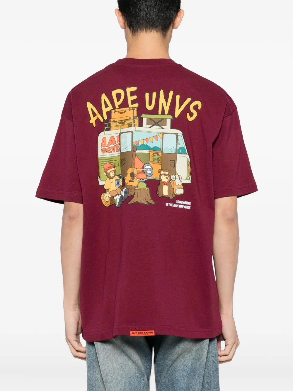 AAPE BY *A BATHING APE Aaper T-shirt Rood