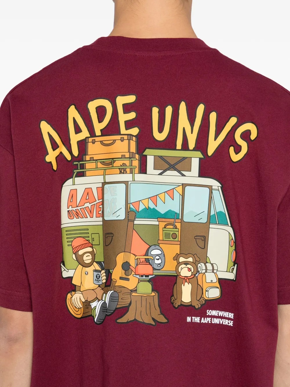 AAPE BY *A BATHING APE Aaper T-shirt Rood