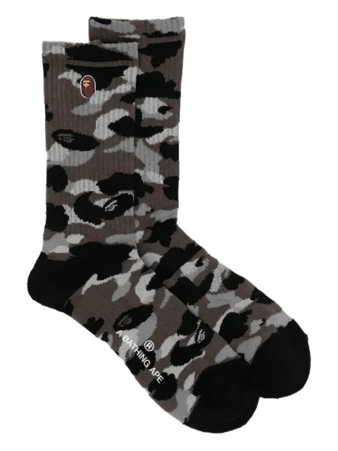 A BATHING APE® 1st Camo Ape Head socks