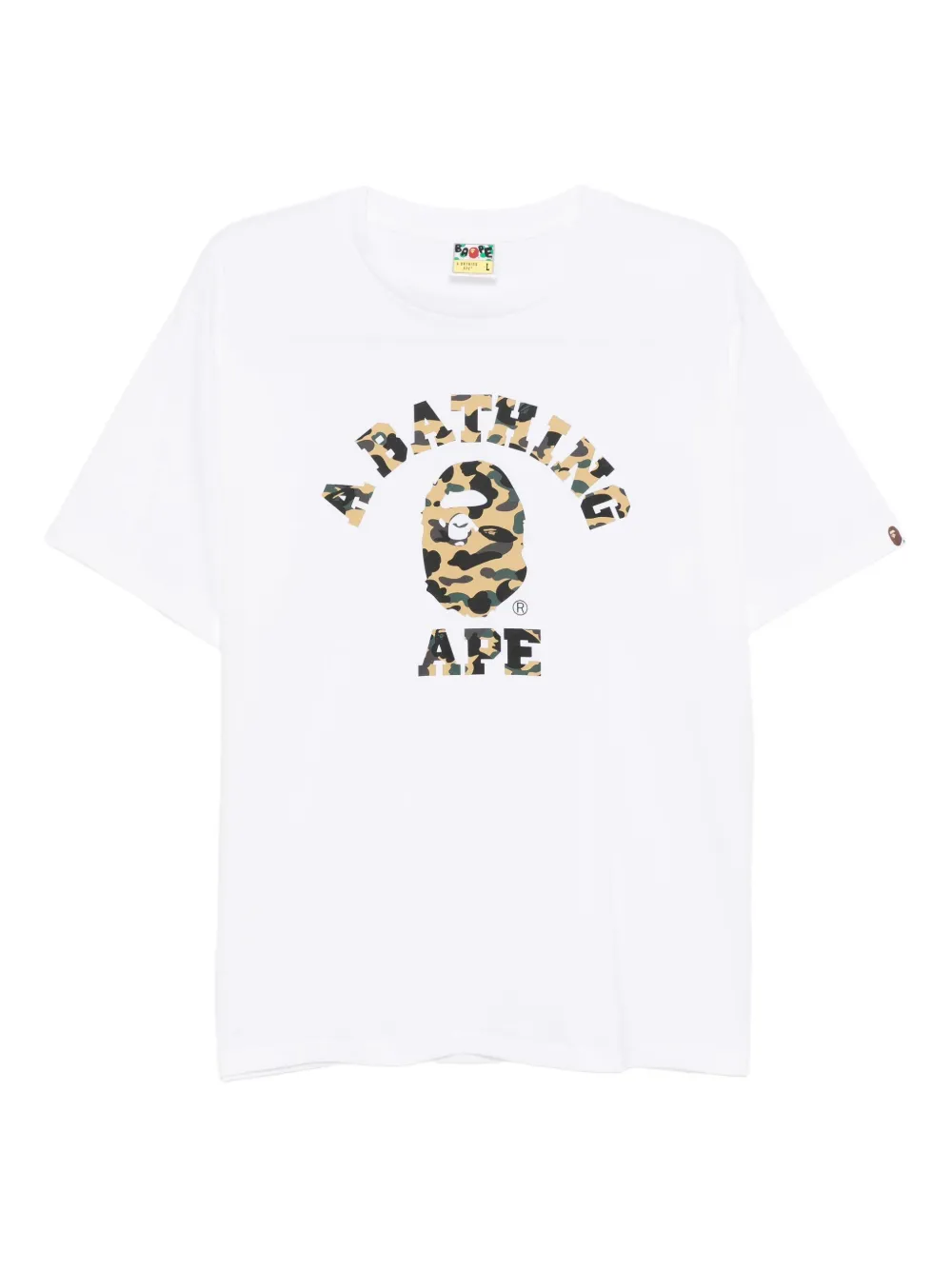 A BATHING APE T-shirt met print Wit