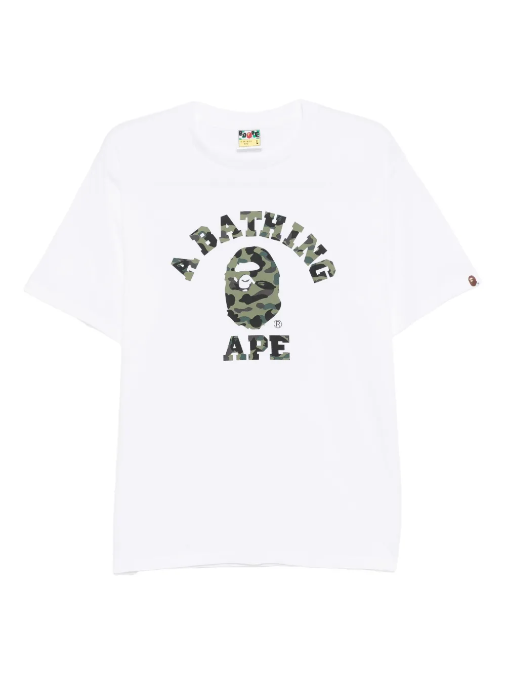 A BATHING APE T-shirt met print Wit