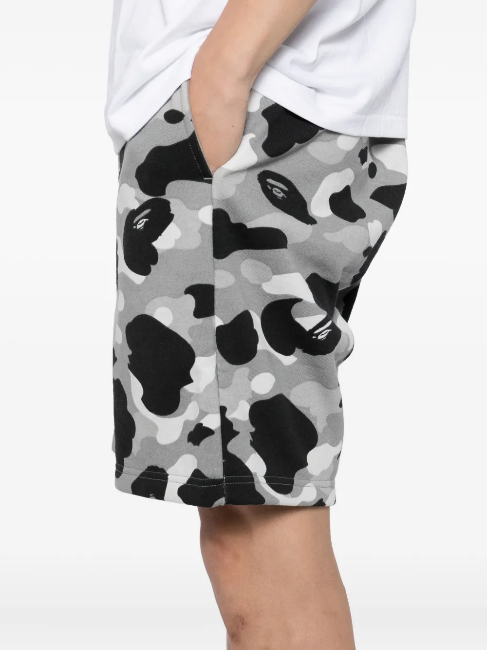 A BATHING APE 1st Camo Shark trainingsshorts Grijs
