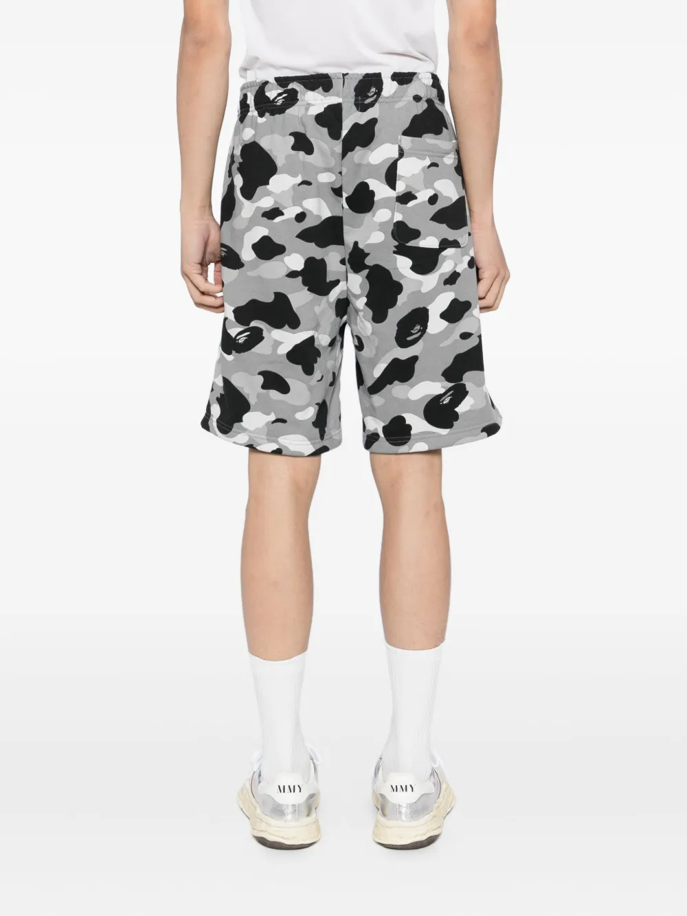 A BATHING APE 1st Camo Shark trainingsshorts Grijs