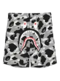 A BATHING APE® 1st Camo Shark track shorts - Grey