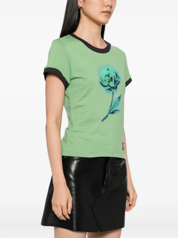 GANNI グラフィック Tシャツ | グリーン | FARFETCH JP