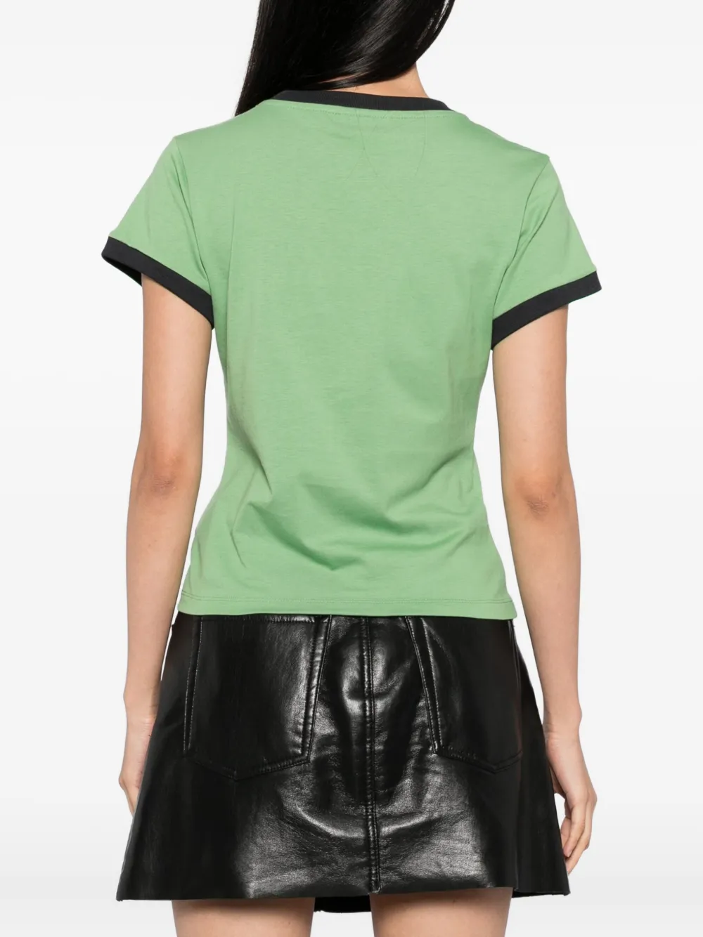 GANNI T-shirt met grafische print Groen