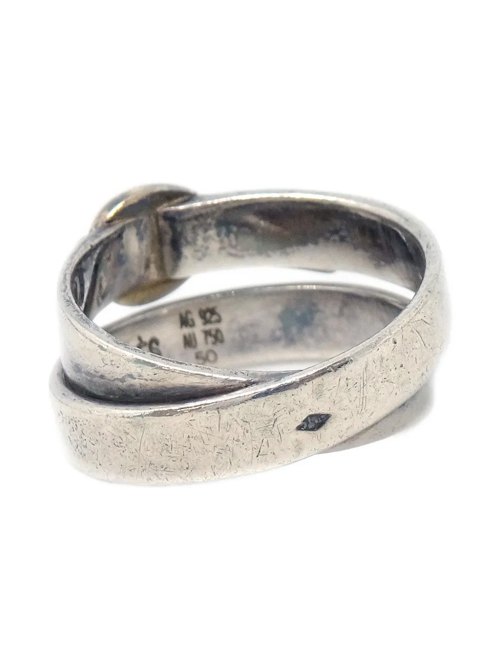 Hermès Pre-Owned anillo Double Tour en plata de ley 1990-2000 | Image 2