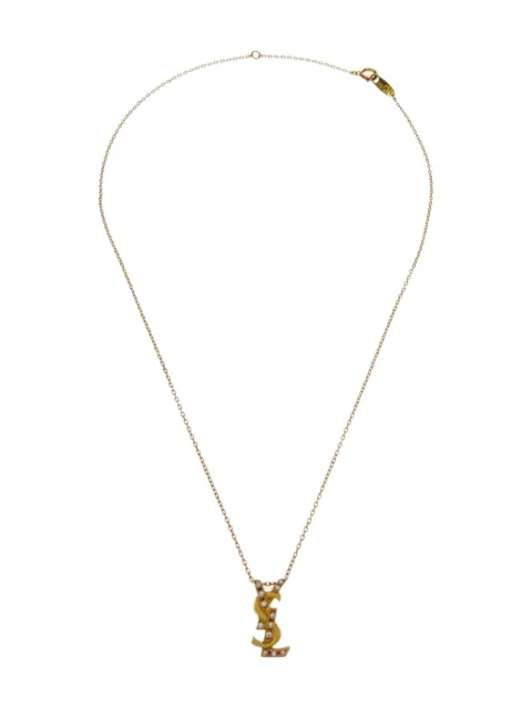 Saint Laurent Pre-Owned 1990-2000s 18K yellow gold Cassandre necklace