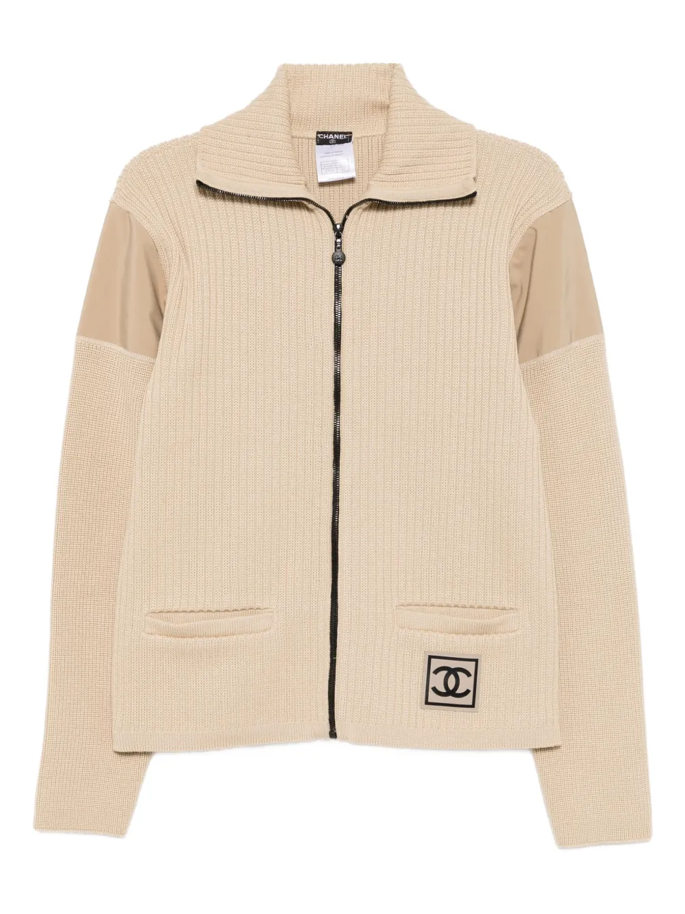 CHANEL Pre-Owned 2002 Sport Line zipped jacket - ニュートラル CHANEL Pre-Owned 2002 Sport Line zipped jacket - ニュートラル