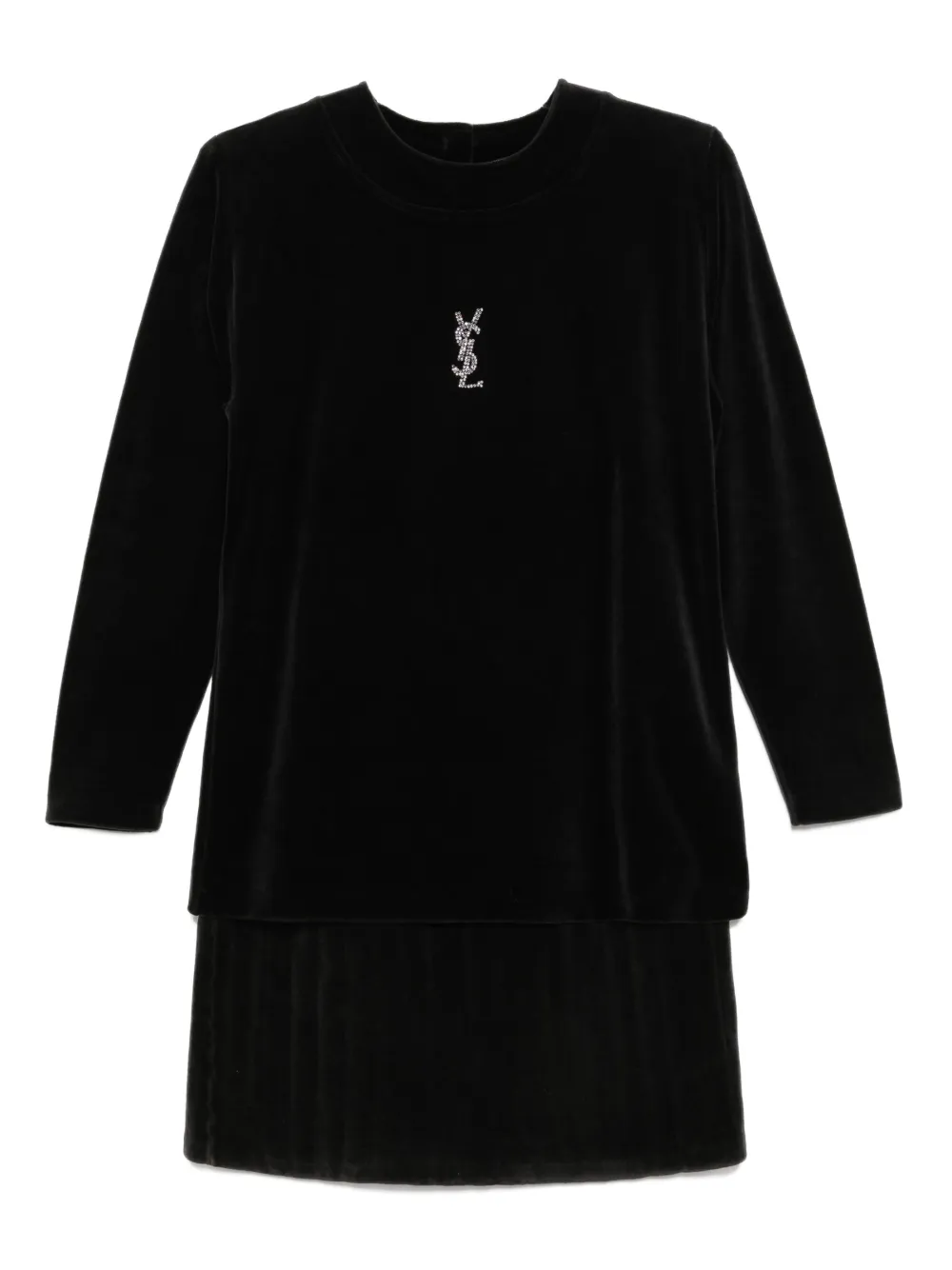 Saint Laurent Pre-Owned 1990-2000s velour ensemble | negro | Image 1