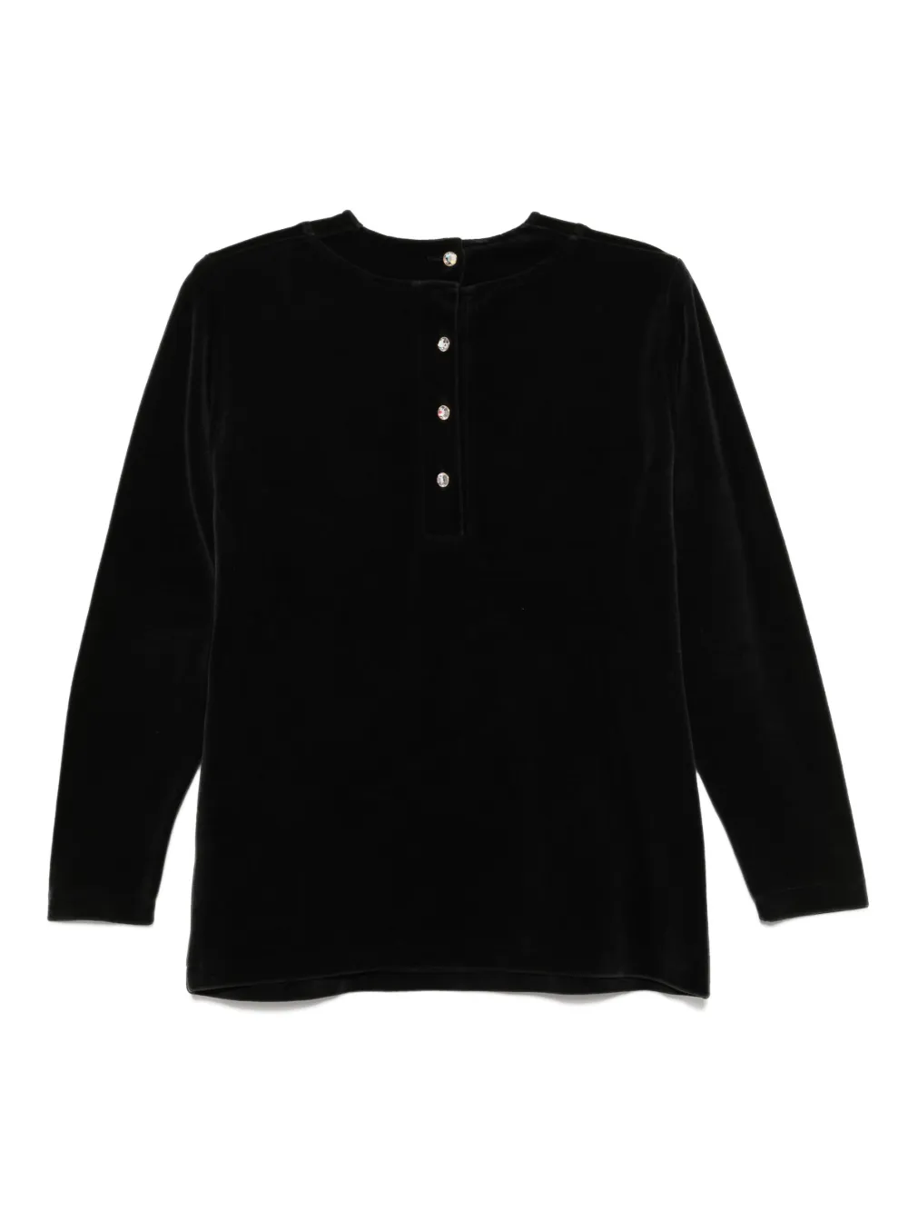 Saint Laurent Pre-Owned 1990-2000s velour ensemble | Tops de archivo | Image 2