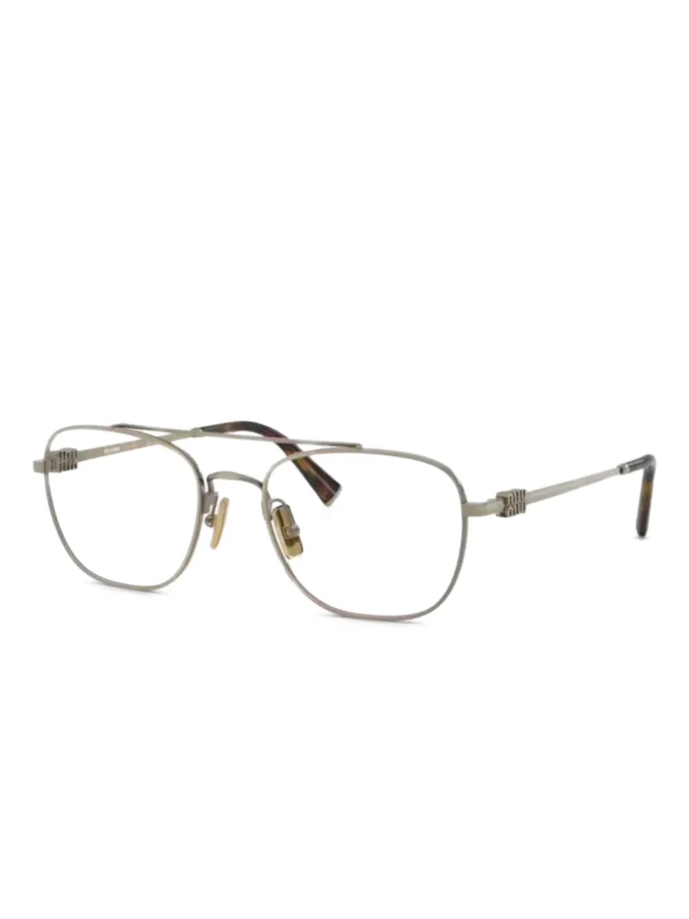Miu Eyewear Bril met vierkant montuur Goud
