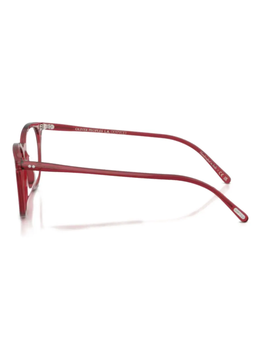 Oliver Peoples Bril met rond montuur Rood