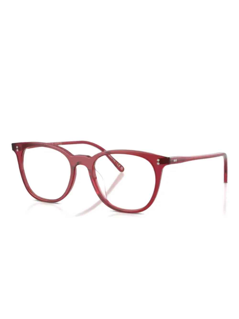Oliver Peoples Bril met rond montuur Rood
