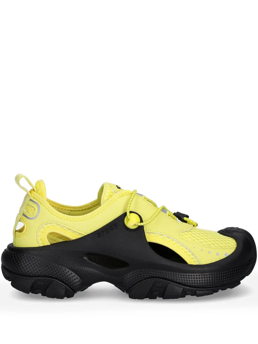 Crocs mesh-panelled lace-up sneakers | Yellow | Image 1