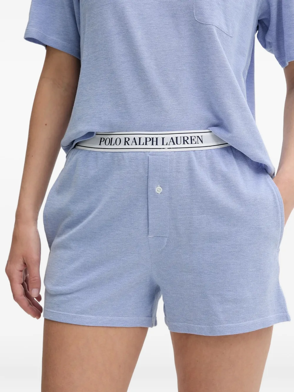 Polo Ralph Lauren Logo Pyjama Set In Blue