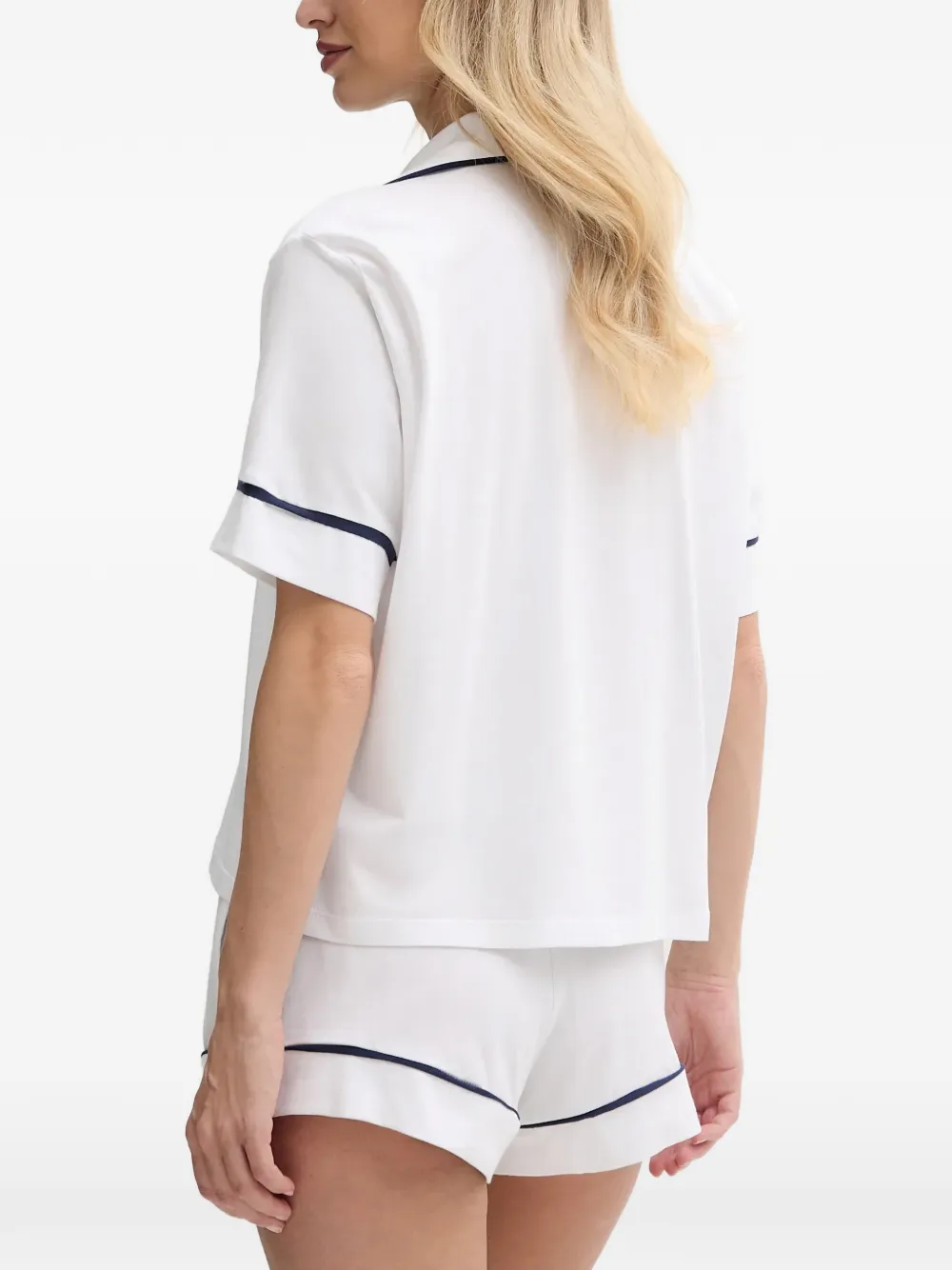  Polo Ralph Lauren Pigiama Con Ricamo - Bianco 