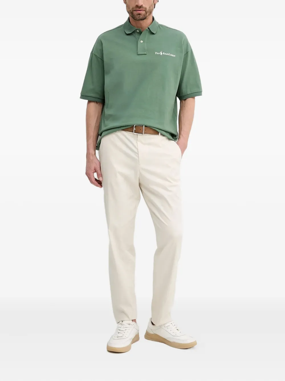 Polo Ralph Lauren logo-embroidered polo shirt - Groen