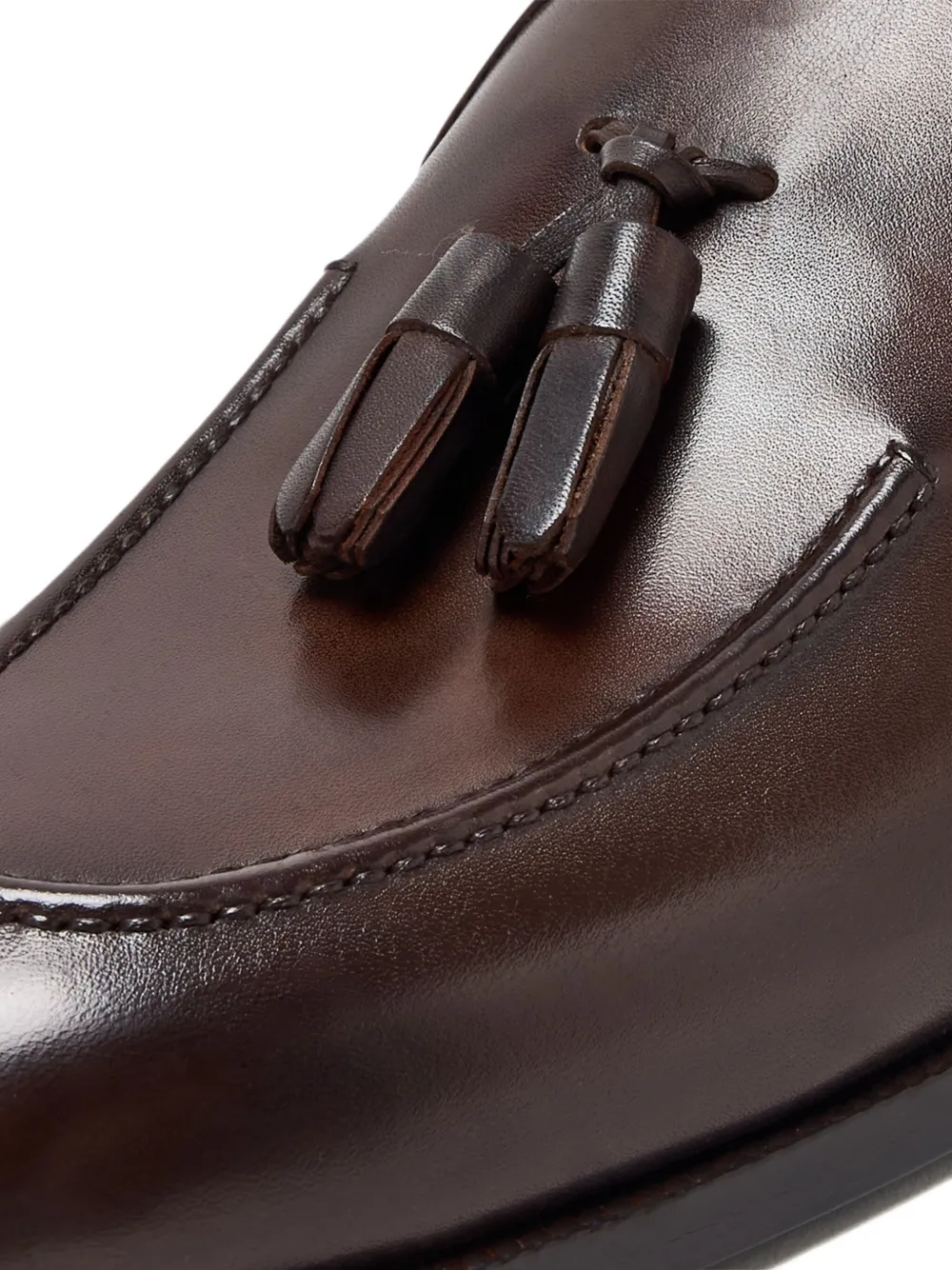 Brioni Tassel-detail Leather Loafers In Brown