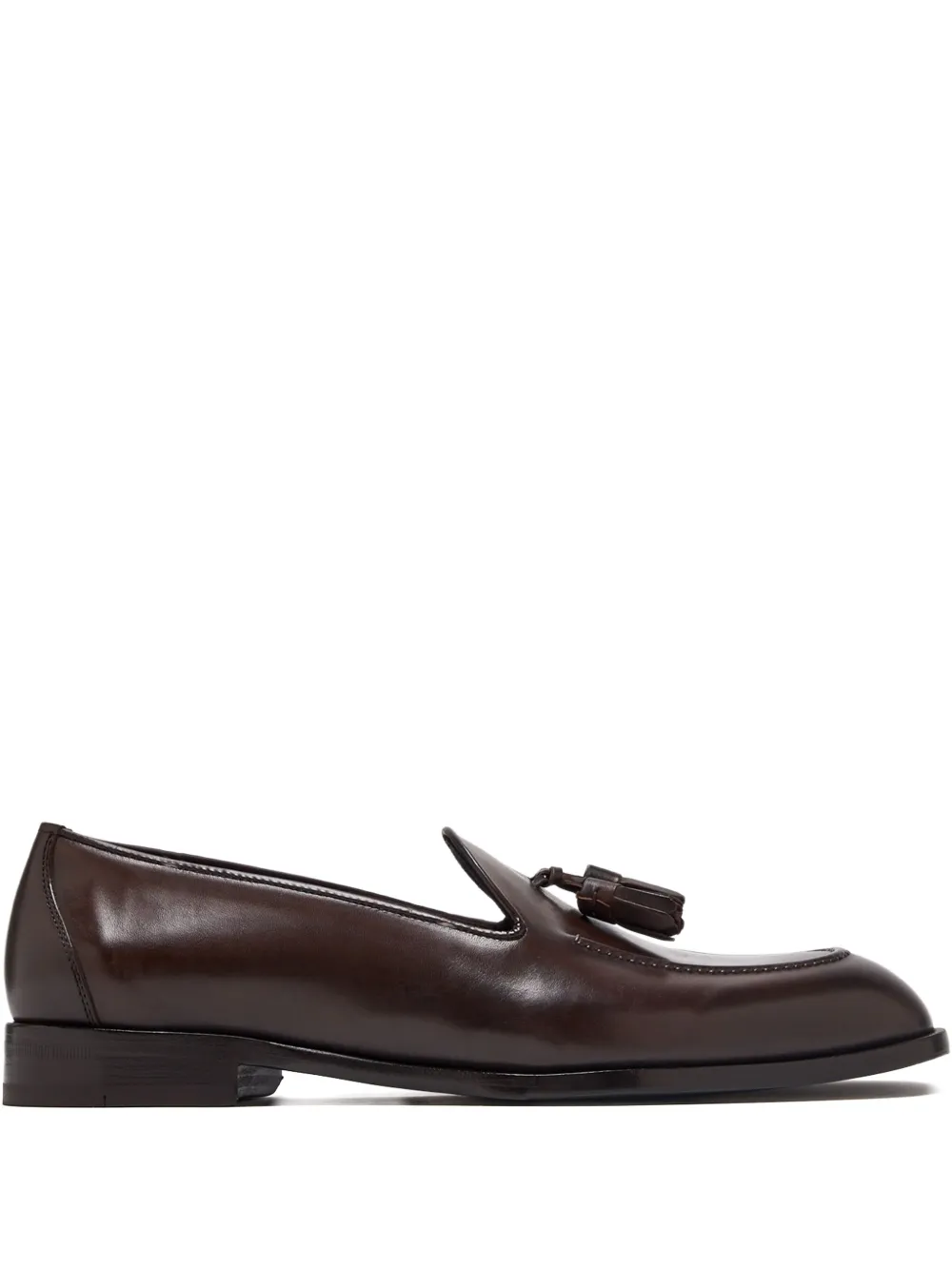 Brioni tassel-detail leather loafers Brown