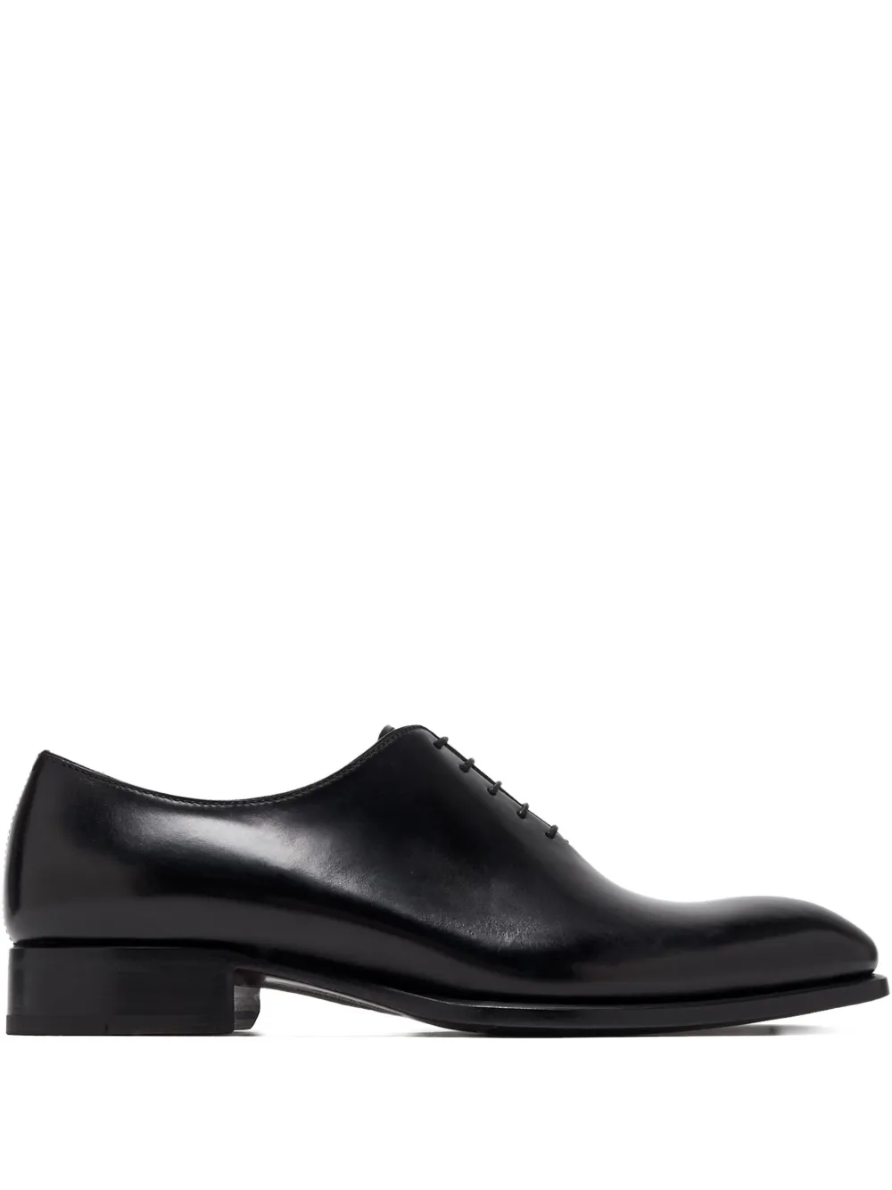 Brioni leather lace-up oxford shoes Black