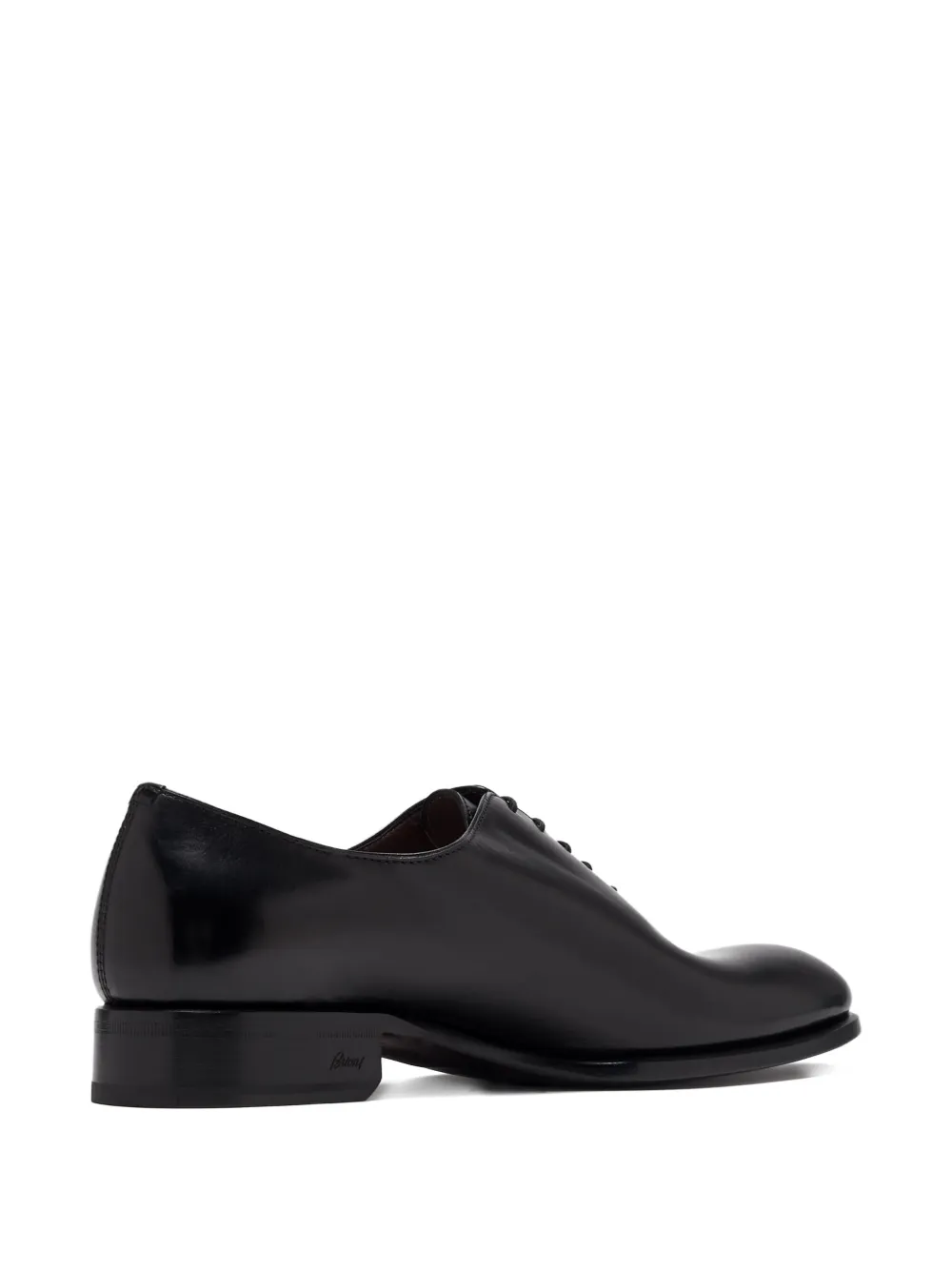 Brioni Leather Lace-up Oxford Shoes In Black