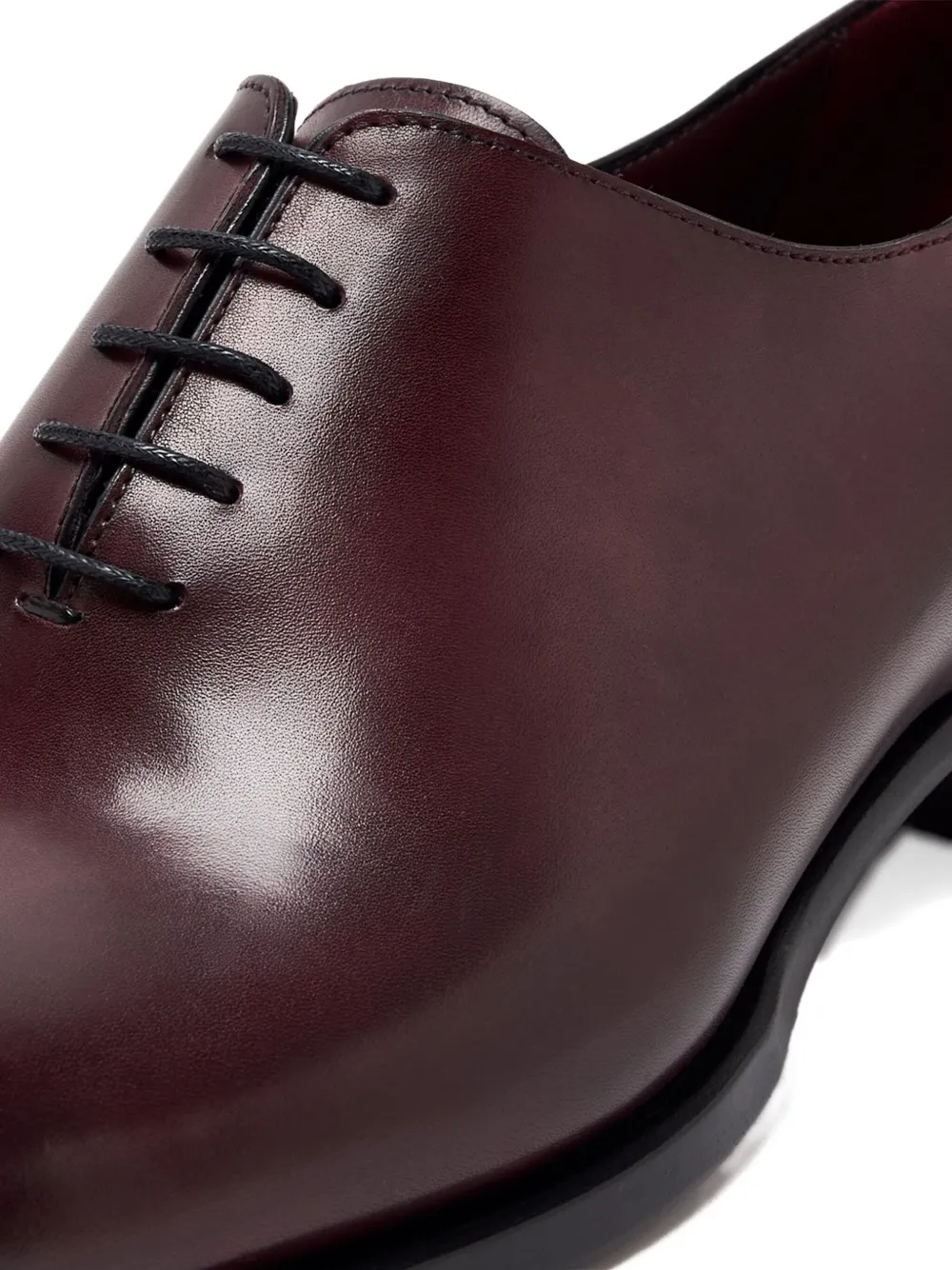 Brioni Leather Lace-up Oxford Shoes In Brown