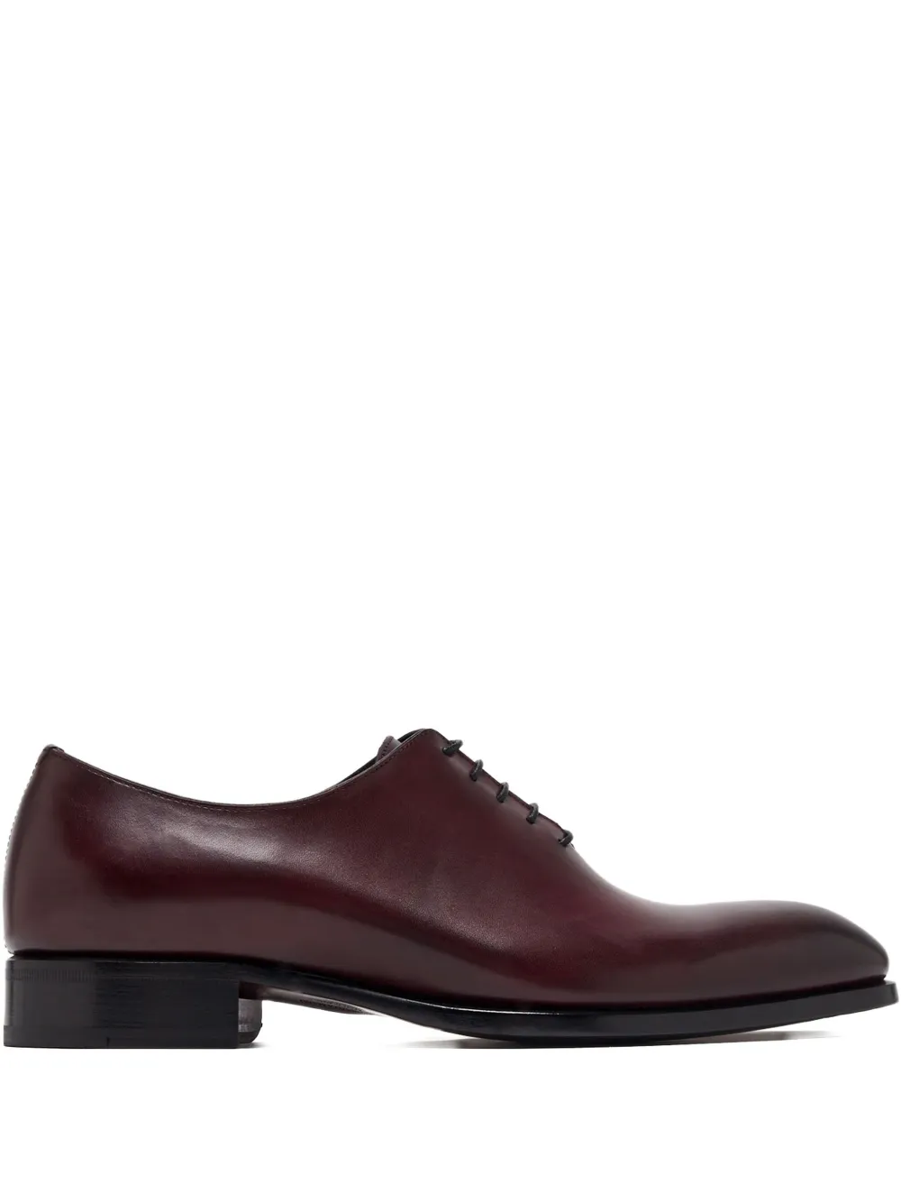 Brioni leather lace-up oxford shoes Brown