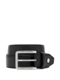 Brioni pebble-leather belt - Black