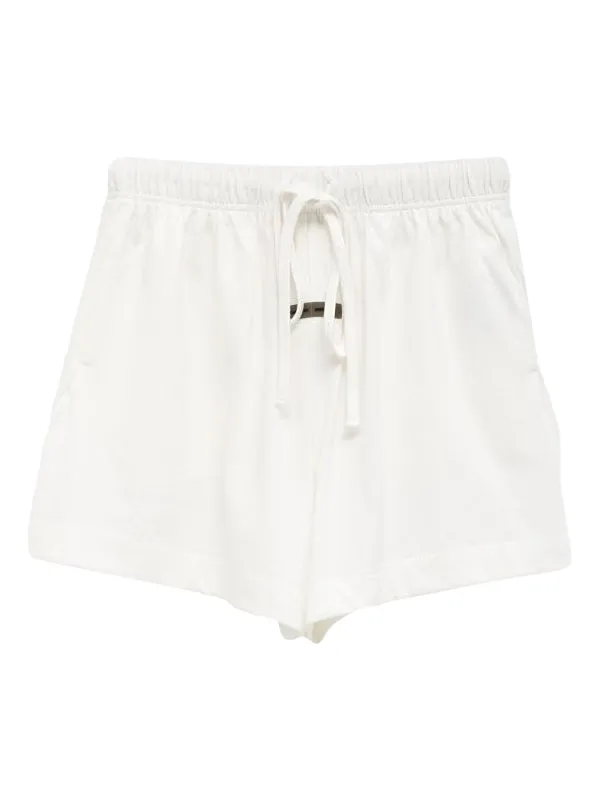 Fear of God 4th メインライン ショーツ FEAR OF GOD ESSENTIALS Short Com Ajuste No Cós Por Cordão | Branco