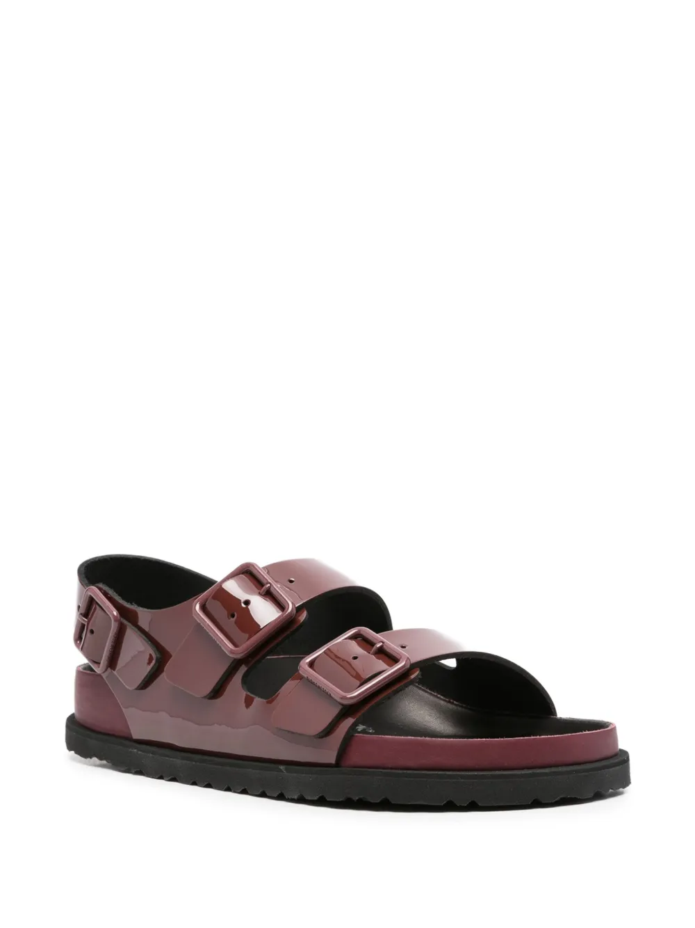 Birkenstock Milano lakleren sandalen met gesp - Rood