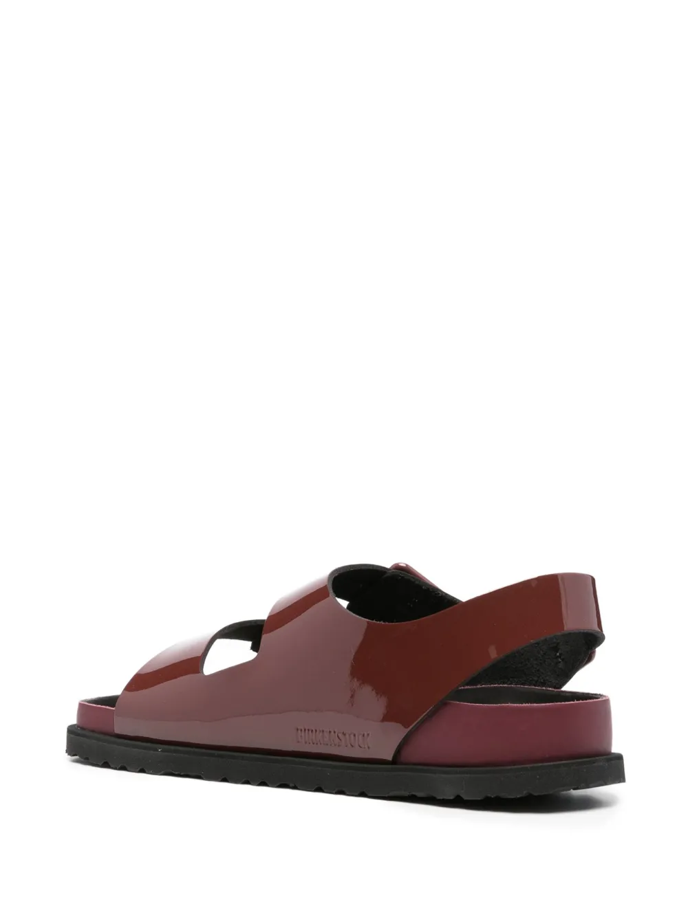 Birkenstock Milano lakleren sandalen met gesp Rood