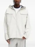 adidas hooded pocket jacket - White