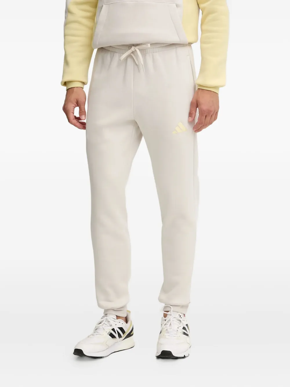 adidas Hoodie met geborduurd logo Beige