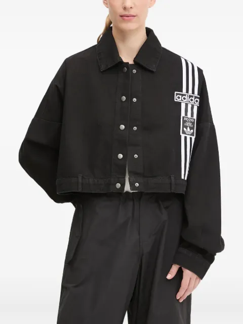adidas three-stripe denim jacket