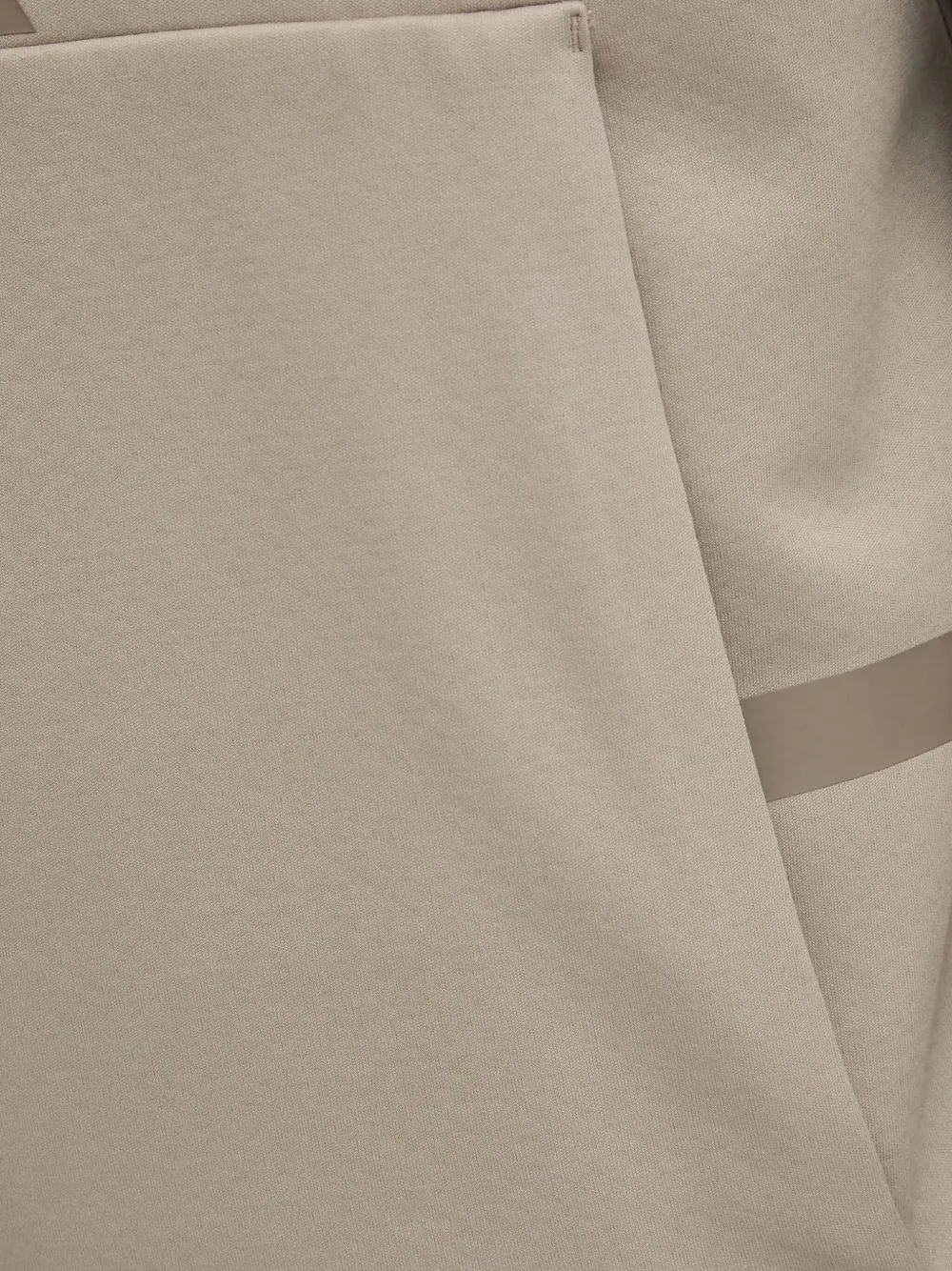 adidas Sweater met halve rits en buidelzak Beige