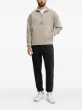 adidas kangaroo-pocket half-zip sweatshirt - Neutrals