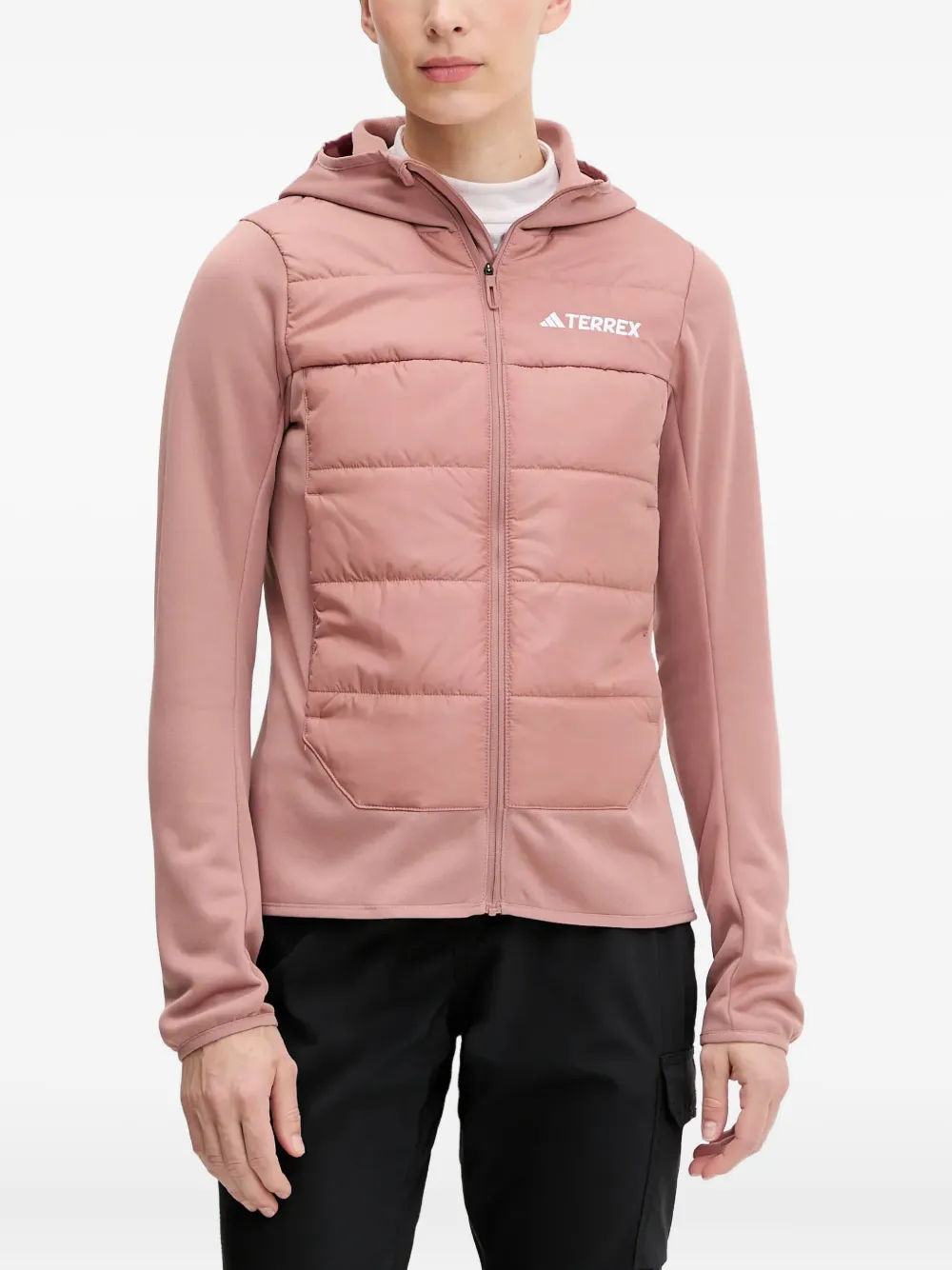 adidas quilted hooded jacket | Fitted Jackets | Image 2
