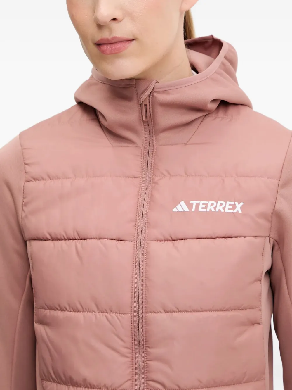 adidas Gevoerd jack met capuchon Roze