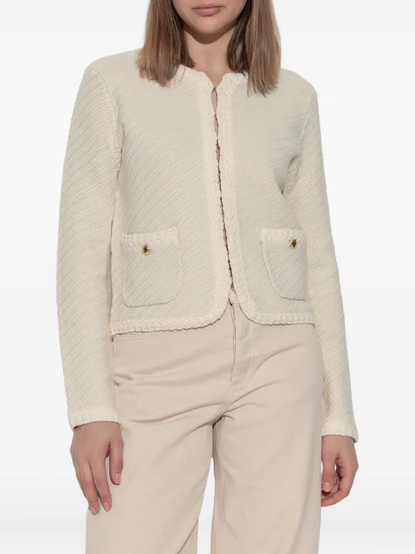 Rag Bone Textured Jacket Neutrals FARFETCH IN